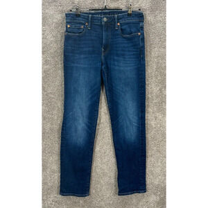 American Eagle Jeans Mens 30X32 Blue Actual 30X31 Next Level AirFlex Straight‎